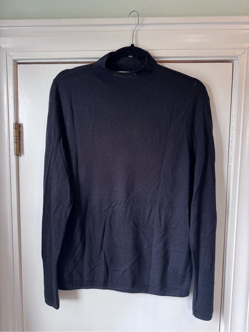 Abercrombie Sheer Merino Mock Neck Sweater